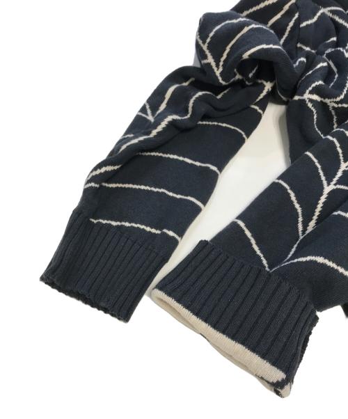 A PUZZLING HOME（アパズリングホーム）A PUZZLING HOME (アパズリングホーム) SPIDERWEB CARDIGAN ブラック サイズ:2の古着・服飾アイテム