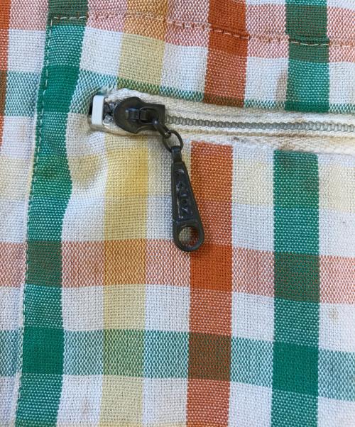 JANTZEN（ジャンセン）JANTZEN (ジャンセン) 半袖ジップシャツ マルチカラー サイズ:Lの古着・服飾アイテム