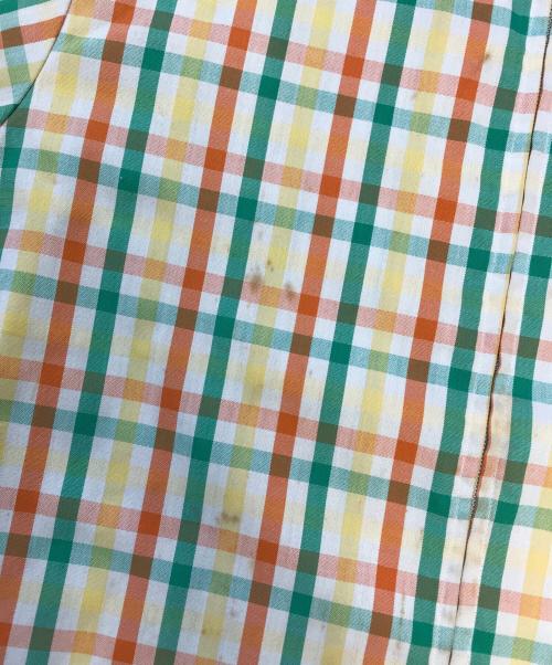 JANTZEN（ジャンセン）JANTZEN (ジャンセン) 半袖ジップシャツ マルチカラー サイズ:Lの古着・服飾アイテム