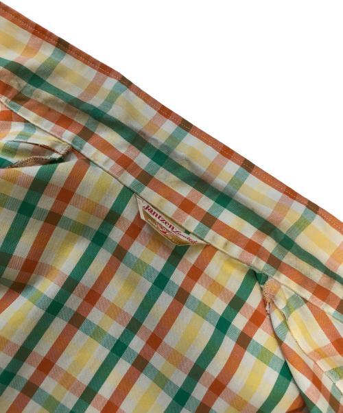 JANTZEN（ジャンセン）JANTZEN (ジャンセン) 半袖ジップシャツ マルチカラー サイズ:Lの古着・服飾アイテム