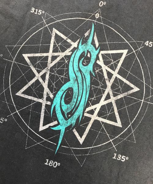 バンドTシャツ（バンドTシャツ）バンドTシャツ (バンドTシャツ) 10s slipknot(スリップノット) バンドTシャツ ブラック サイズ:XLの古着・服飾アイテム