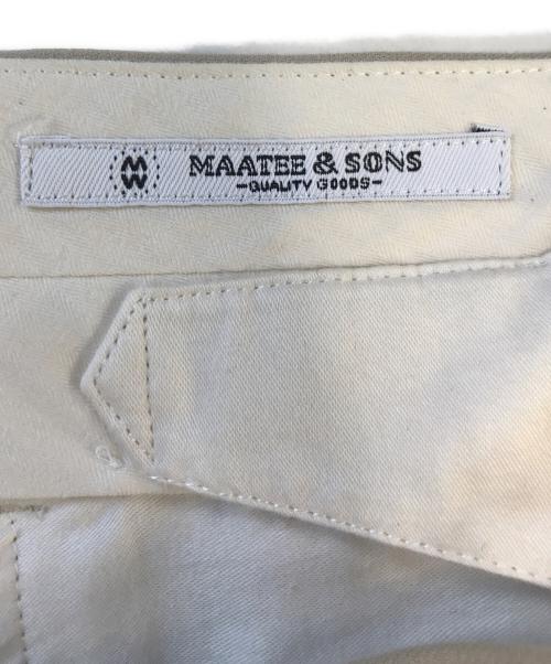MAATEE&SONS（マーティーアンドサンズ）MAATEE&SONS (マーティーアンドサンズ) 俺のCHINO-PAN ベージュ サイズ:2の古着・服飾アイテム