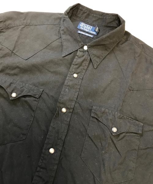 POLO RALPH LAUREN（ポロ・ラルフローレン）POLO RALPH LAUREN (ポロ・ラルフローレン) ウエスタンシャツ ブラック サイズ:XLの古着・服飾アイテム