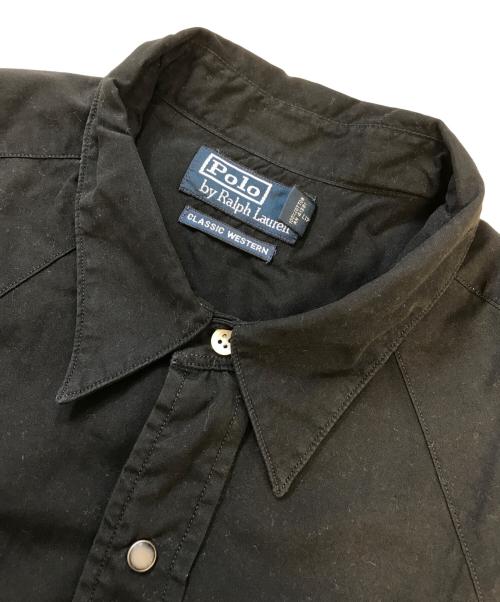 POLO RALPH LAUREN（ポロ・ラルフローレン）POLO RALPH LAUREN (ポロ・ラルフローレン) ウエスタンシャツ ブラック サイズ:XLの古着・服飾アイテム
