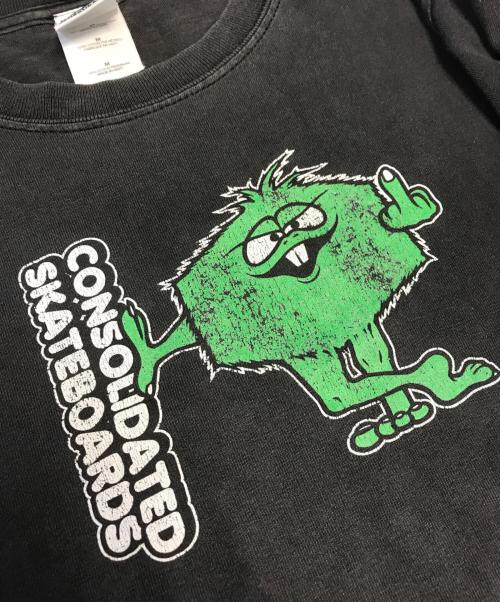 CONSOLIDATED（コンソリデーテッド）CONSOLIDATED (コンソリデーテッド) プリントTシャツ ブラック サイズ:Mの古着・服飾アイテム