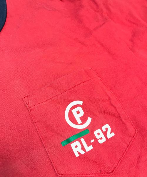 POLO RALPH LAUREN（ポロ・ラルフローレン）POLO RALPH LAUREN (ポロ・ラルフローレン) ポケットTシャツ レッド サイズ:Mの古着・服飾アイテム
