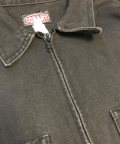 CONART（コナート）CONART (コナート) 半袖ジップワークシャツ ブラック サイズ:Mの古着・服飾アイテム