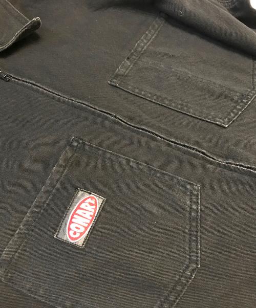 CONART（コナート）CONART (コナート) 半袖ジップワークシャツ ブラック サイズ:Mの古着・服飾アイテム