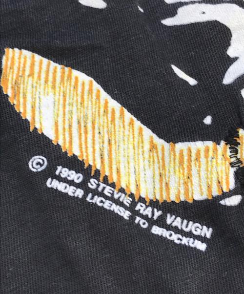バンドTシャツ（バンドTシャツ）バンドTシャツ (バンドTシャツ) 90s stevie ray vaughan(スティーヴィー・レイ・ヴォーン) バンドTシャツ ブラック サイズ:Mの古着・服飾アイテム