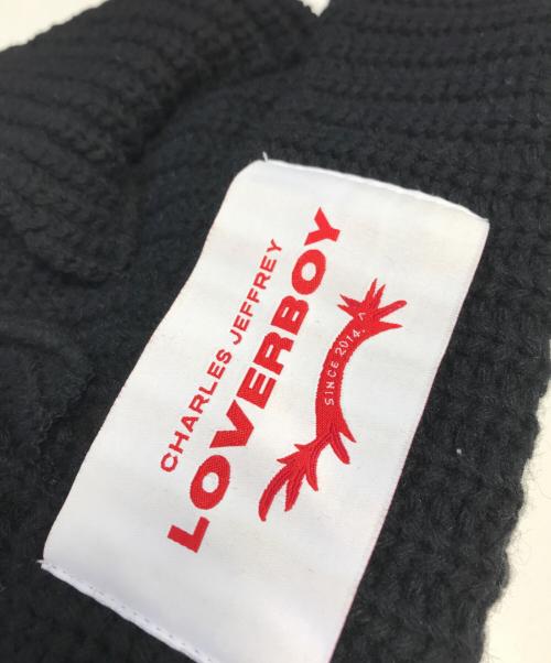CHARLES JEFFREY LOVERBOY（チャールズ ジェフリー ラバーボーイ）CHARLES JEFFREY LOVERBOY (チャールズ ジェフリー ラバーボーイ) Chunky Ears Beanie ブラックの古着・服飾アイテム