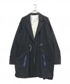 UN3D.アンスリード）の古着「ウエストギャザージャケット」｜ブラック