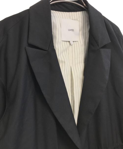 UN3D.（アンスリード）UN3D. (アンスリード) ウエストギャザージャケット ブラック サイズ:Fの古着・服飾アイテム