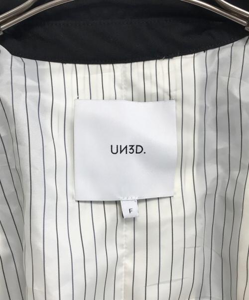 UN3D.（アンスリード）UN3D. (アンスリード) ウエストギャザージャケット ブラック サイズ:Fの古着・服飾アイテム