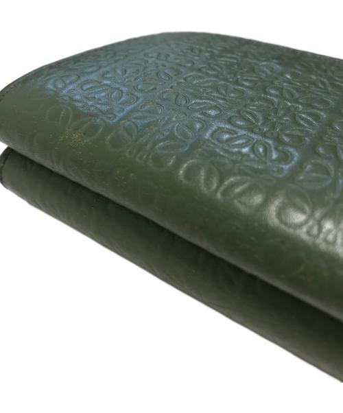 LOEWE（ロエベ）LOEWE (ロエベ) リピートトライフォールドウォレット グリーンの古着・服飾アイテム