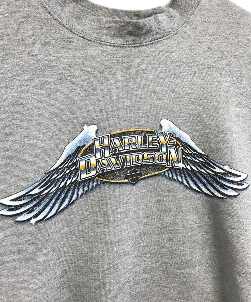HARLEY-DAVIDSON（ハーレーダビッドソン）HARLEY-DAVIDSON (ハーレーダビッドソン) プリントスウェット グレー サイズ:XLの古着・服飾アイテム