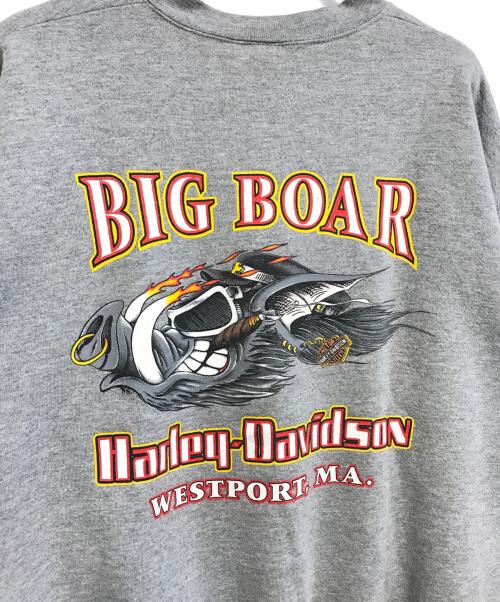 HARLEY-DAVIDSON（ハーレーダビッドソン）HARLEY-DAVIDSON (ハーレーダビッドソン) プリントスウェット グレー サイズ:XLの古着・服飾アイテム