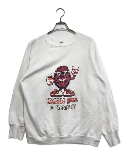 signal（シグナル）SIGNAL (シグナル) 80s ラグランスウェット ホワイト サイズ:XLの古着・服飾アイテム