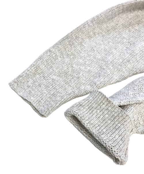 L.L.Bean（エルエルビーン）L.L.Bean (エルエルビーン) コットンニットカーディガン アイボリー サイズ:Lの古着・服飾アイテム