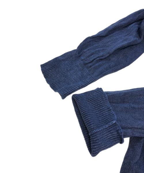 POLO RALPH LAUREN（ポロ・ラルフローレン）POLO RALPH LAUREN (ポロ・ラルフローレン) リネンニットパーカー ネイビー サイズ:XLの古着・服飾アイテム