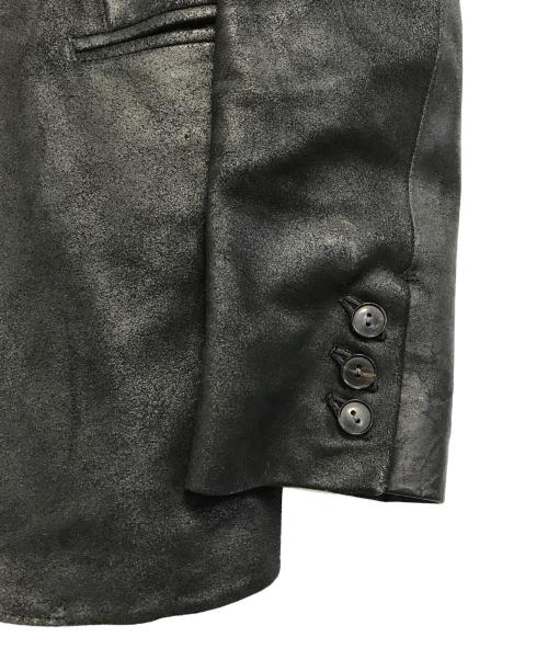 NUMBER (N)INE（ナンバーナイン）NUMBER (N)INE (ナンバーナイン) 90’sレザーテーラードジャケット ブラックの古着・服飾アイテム