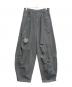 SOSHIOTSUKI（ソウシ オオツキ）の古着「コーティングワイドデニムパンツ」｜グレー