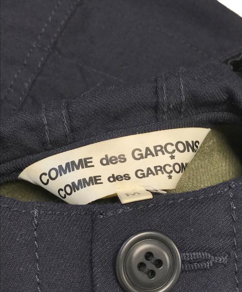 COMME des GARCONS COMME des GARCONS（コムデギャルソン コムデギャルソン）COMME des GARCONS COMME des GARCONS (コムデギャルソン コムデギャルソン) カバーオール型フーデッドジャケット ネイビー サイズ:Mの古着・服飾アイテム