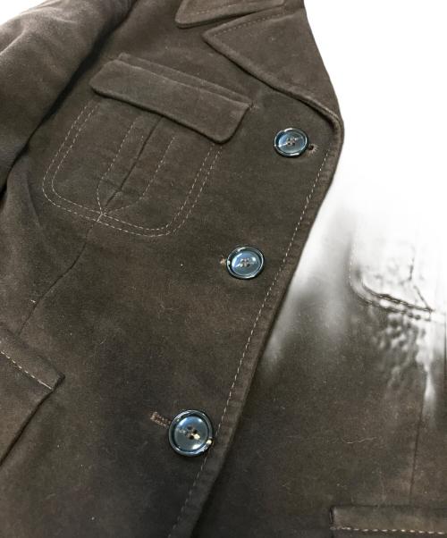 MIU MIU（ミュウミュウ）MIU MIU (ミュウミュウ) 00’sマルチポケットベロアジャケット ブラウン サイズ:42の古着・服飾アイテム