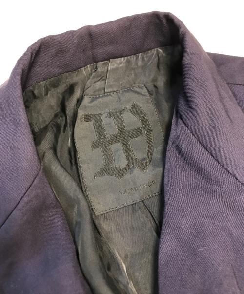 Y’s for men workshop（ワイズフォーメン ワークショップ）Y’s for men workshop (ワイズフォーメン ワークショップ) フロントギャザーテーラードジャケット ネイビー サイズ:表記なしの古着・服飾アイテム