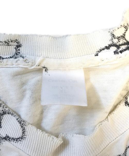 Centar Cut（センターカット）Centar Cut (センターカット) オールオーバープリントTシャツ ホワイト サイズ:XL　　　の古着・服飾アイテム