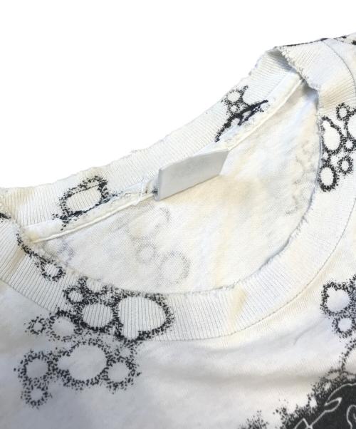 Centar Cut（センターカット）Centar Cut (センターカット) オールオーバープリントTシャツ ホワイト サイズ:XL　　　の古着・服飾アイテム