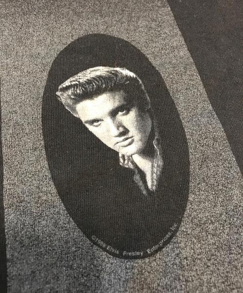 CRONIES（クロウニーズ）CRONIES (クロウニーズ) 90s Elvis Presley(エルビス・プレスリー) アーティストTシャツ ブラック サイズ:Ｌの古着・服飾アイテム