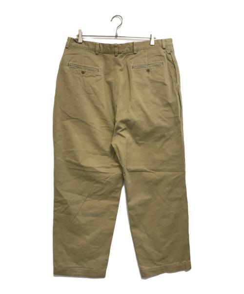 RRL（ダブルアールエル）RRL (ダブルアールエル) 2タックチノパン ベージュ サイズ:W42×L32の古着・服飾アイテム