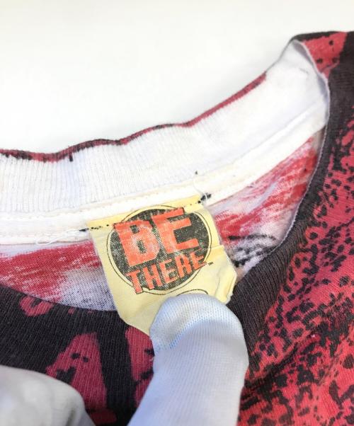 キャラクターTシャツ（キャラクターTシャツ）キャラクターTシャツ (キャラクターTシャツ) 90s バットマン総柄キャラクターTシャツ レッド サイズ:XL　　　の古着・服飾アイテム