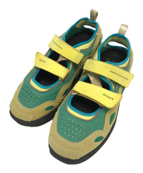 suicoke（スイコック）suicoke (スイコック) サンダル イエロー×グリーン サイズ:USM8/USW10/UK7/EUR41/CM26の古着・服飾アイテム