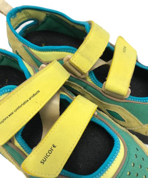 suicoke（スイコック）suicoke (スイコック) サンダル イエロー×グリーン サイズ:USM8/USW10/UK7/EUR41/CM26の古着・服飾アイテム