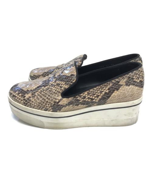 STELLA McCARTNEY（ステラマッカートニー）STELLA McCARTNEY (ステラマッカートニー) 厚底スリッポン ベージュ サイズ:37の古着・服飾アイテム