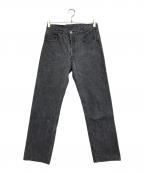 LEVI'Sリーバイス）の古着「先染めストライプブラックデニム」｜ブラック