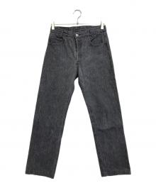 LEVI'S（リーバイス）の古着「先染めストライプブラックデニム」｜ブラック