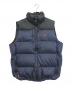 POLO RALPH LAURENポロ・ラルフローレン）の古着「中綿ダウンベスト」｜ネイビー