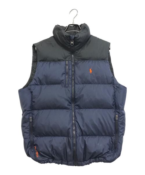 POLO RALPH LAUREN（ポロ・ラルフローレン）POLO RALPH LAUREN (ポロ・ラルフローレン) 中綿ダウンベスト ネイビー サイズ:Lの古着・服飾アイテム