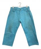 YAMANE×EVISUヤマネ×エヴィス）の古着「シンチバックデニムパンツ」｜スカイブルー