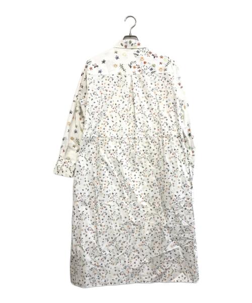 PAUL SMITH（ポールスミス）Paul Smith (ポールスミス) 総柄シャツワンピース ホワイト サイズ:40の古着・服飾アイテム
