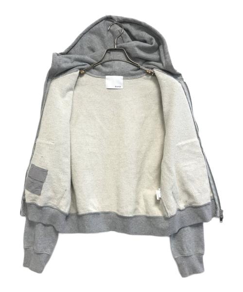 kaiko（カイコー）KAIKO (カイコー) DOUBLE ZIP UP PARKA グレー サイズ:1の古着・服飾アイテム