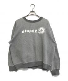 stussy（ステューシー）の古着「2トーンプリントロゴスウェット」｜グレー