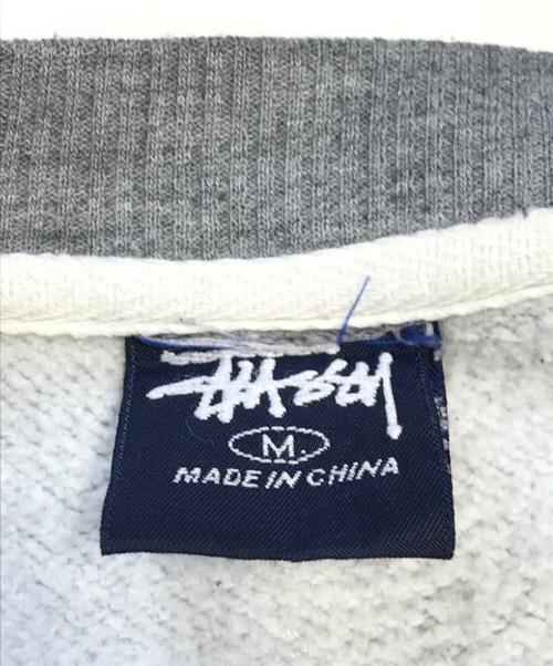 stussy（ステューシー）stussy (ステューシー) 2トーンプリントロゴスウェット グレー サイズ:Mの古着・服飾アイテム