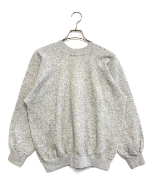 Champion（チャンピオン）Champion (チャンピオン) ラグランフロッキープリントスウェット グレー サイズ:XLの古着・服飾アイテム