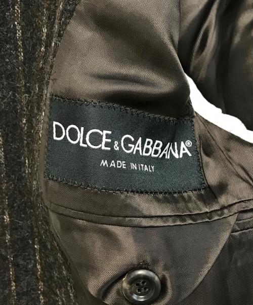 DOLCE & GABBANA（ドルチェ＆ガッバーナ）DOLCE & GABBANA (ドルチェ＆ガッバーナ) テーラードジャケット ブラウン サイズ:46の古着・服飾アイテム