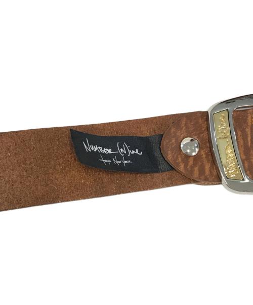 NUMBER (N)INE（ナンバーナイン）NUMBER (N)INE (ナンバーナイン) ベルト ブラウンの古着・服飾アイテム