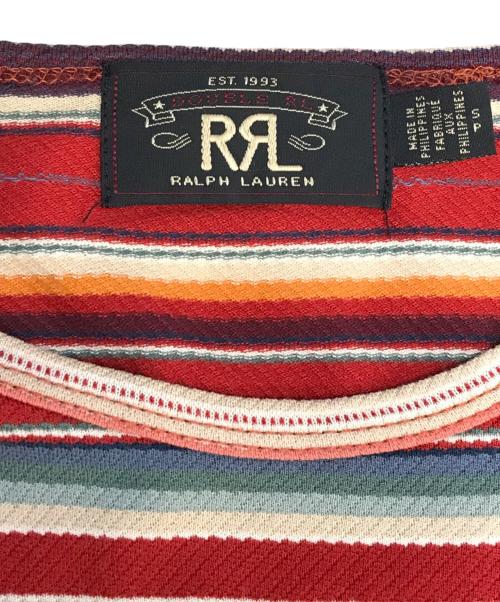 RRL（ダブルアールエル）RRL (ダブルアールエル) ネイティブジャガード織ポケットTシャツ レッド サイズ:Sの古着・服飾アイテム