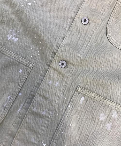 Denim & Supply Ralph Lauren（デニム＆サプライ ラルフローレン）Denim & Supply Ralph Lauren (デニム＆サプライ ラルフローレン) ヴィンテージ加工HBTジャケット カーキ サイズ:XSの古着・服飾アイテム